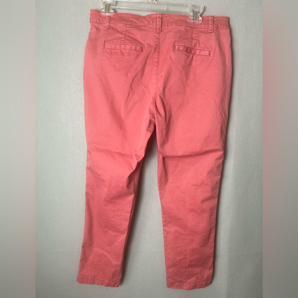 Women’s Gap Girlfriend Khaki Dusty Rose Pink Stretch Pants Feminine Sz 10 - Picture 6 of 6